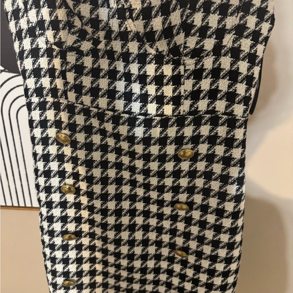 Forever 21 Black and White Houndstooth Dress